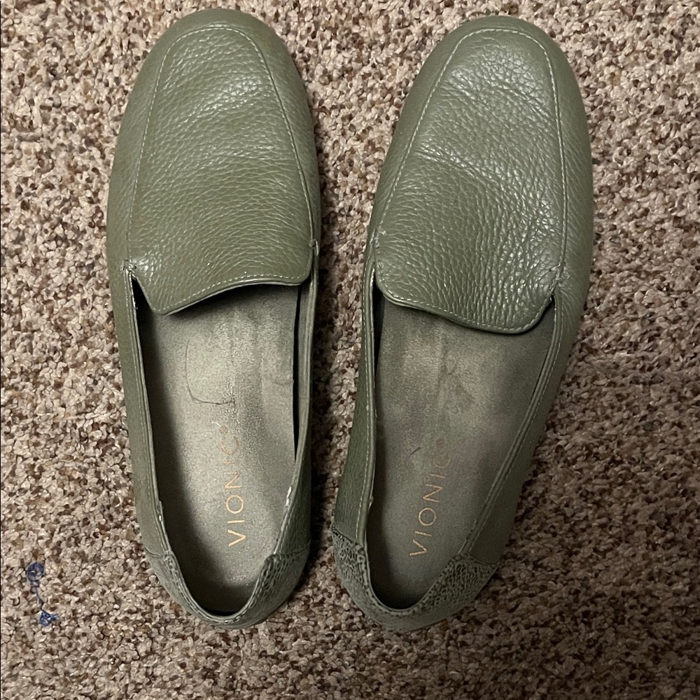 Vionic Olive Slip-On Loafers